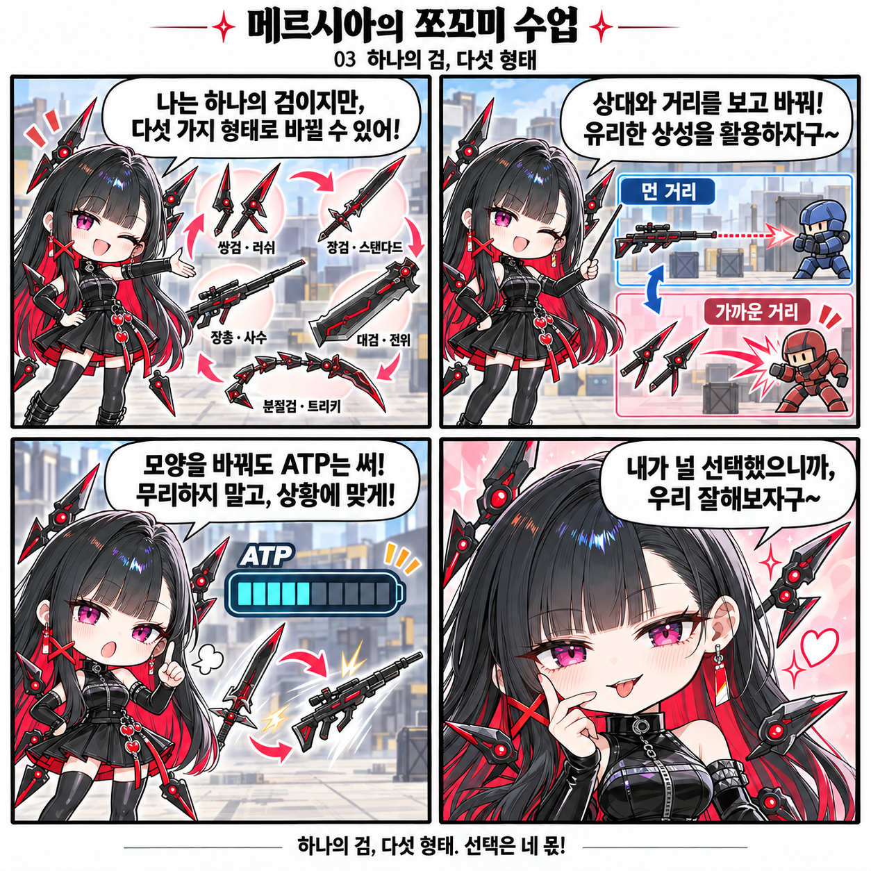 3편 하나의 검 다섯 형태: 형태 변환과 ATP의 한계, 메르시아의 동행 제안